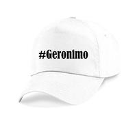 Reifen-Markt Base Cap #Geronimo Größe uni Farbe Weiss Druck Schwarz