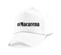 Reifen-Markt Base Cap #Macarena Größe uni Farbe Weiss Druck Schwarz