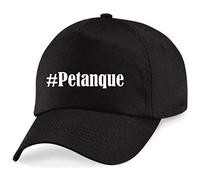 Reifen-Markt Base Cap #Petanque Größe uni Farbe Schwarz Druck Weiss