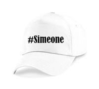 Reifen-Markt Base Cap #Simeone Größe uni Farbe Weiss Druck Schwarz