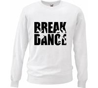 Reifen-Markt Sweat-shirt Break Dance - Breakdance - Danse - Gymnastique - Danseur en blanc, Blanc., 128 cm