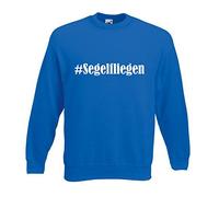 Reifen-Markt Sweat-shirt #vol à voile taille 2XL Couleur bleu imprimé blanc