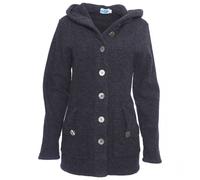 Reiff - Women's Wool Fleece Hooded Jacket Mona - Veste en laine mérinos - L - anthracite
