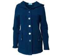 Reiff - Women's Wool Fleece Hooded Jacket Mona - Veste en laine mérinos - S - navy