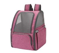 REIFOR Sac Transport Chat Chien Sacs À Dos Portables pour Chat, pour Transporter des Chats, Sac À Dos pour Animaux De Compagnie, Sac À Dos en Maille pour Chien Sac pour Chat(Rosa)