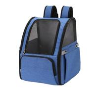 REIFOR Sac Transport Chat Chien Sacs À Dos Portables pour Chat, pour Transporter des Chats, Sac À Dos pour Animaux De Compagnie, Sac À Dos en Maille pour Chien Sac pour Chat(Blue)