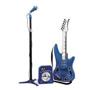 Reig-843 Guitare avec Micro et ampli, Bleu