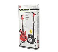REIG 844 - Ensemble jouet Guitare à 4 cordes et Microphone amplifiés