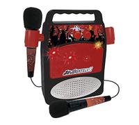 REIG Micros Enceinte Bluetooth avec Microphones, Couleur Noir (866)