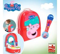Reig Musicales Peppa Pig And Camer Backpack 23 Cm Micro Rosa Rosa One Size