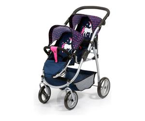 Reig Musicales Poussette Double Pour Poupées 73x63x46 Cm