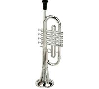 Reig Musicales Trompette à 4 pistons en plastique métalisé G