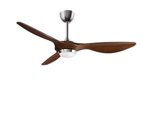 reiga Ventilateurs de plafond intelligents 132 cm à moteur CC silencieux | 6 vitesses réglables, avec lumières et télécommande, minuterie 1/3/8h, 3 pales peintes à la main, moderne