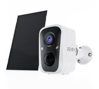 REIGY 4MP Caméra Surveillance WiFi Exterieure sans Fil Batterie, Caméra de Sécurité Interieur avec Panneau Solaire, AI & PIR Détection Mouvement, Audio Bidirectionnel, Étanche IP65, 2.4ghz/5ghz