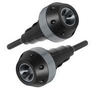 REIJAX 2 pièces Patins de Curseurs de Cadre de Moto pour Yamaha FJR 1300 2001-2024, Protecteur Anti-Collision de Cadre pour Moto en Alliage D'Aluminium,A Gray