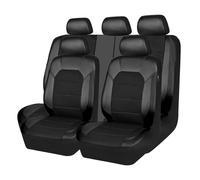 REIJAX 9pcs Voiture Housses De Siège Ensemble pour VW Polo IV (9N, Facelift 2005) 2005-2009 Avant Et Arrière étanche Confortable Cuir Respirant Couvre-Siège Accessoires,A