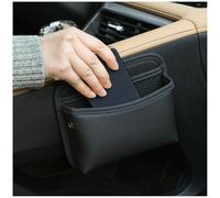 REIJAX Cuir Organisateur de Poche Latérale de Voiture pour Maserati Quattroporte 2013-2023, Organisateur de Console de Siège de Voiture, Sac de Rangement de Siège éCart de Voiture,A-Black