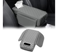 REIJAX Housse pour Console Centrale pour Accoudoir pour Honda Jazz 5gen Crosstar 2020-2024, Coussin de Console Centrale de Voiture en Cuir, Accessoires de Voiture,G