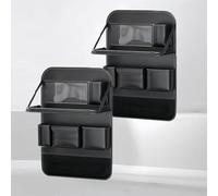 REIJAX Organisateur de Siège de Voiture pour Toyota Izoa 2018-2023, Protections Dossier de Siège Voiture Enfant avec Table Pliante et Poches Multiples,2PCS