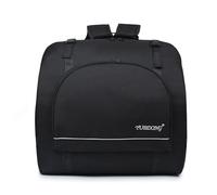 REIJAX Sac accordéon à Dos en Tissu Oxford pour accordéon Accordéon rembourré Valise Sac à Dos avec Bretelles Sac à Dos pour Accessoires Sac de Transport pour Instrument-Black||80-96 Bass