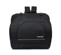 REIJAX Sac accordéon à Dos en Tissu Oxford pour accordéon Accordéon rembourré Valise Sac à Dos avec Bretelles Sac à Dos pour Accessoires Sac de Transport pour Instrument-Black||120 Bass