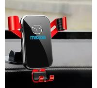 REIJAX Support Téléphone Voiture, pour Mazda MX-5 Miata NA NB NC ND 1990-2019 2020 2021 2022 2023 2024 Gravité Grille Aération Porte Téléphone Voiture Accroche Rotation à 360 °,C/Red
