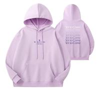 REIK BTS Kpop Hoodies Busan World Tour à capuche pour femme Yet to Come Korea Hip Hop Pullover Sweatshirts, Yet to Come Violet, 3XL