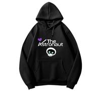 REIK JIN Sweat à capuche à manches longues pour homme Motif astronaute Kpop, 01 Astronaute Jin Black, M