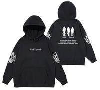 REIK SUGA Kpop Veste à capuche pour homme avec fermeture éclair Motif visages, Sweat à capuche Agust D, XL