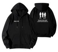 REIK SUGA Kpop Veste à capuche pour homme avec fermeture éclair Motif visages, Veste zippée Agust D, XL