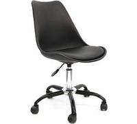 REIKI - Chaise de bureau à roulettes noire assise polypropylène - Altobuy Noir G