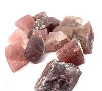Reiki Crystal Natural Raw Gemstone Red Strawberry Quartz Crystal Material Stone 300g Peut être utilisé for la LIUZIIHAYIN