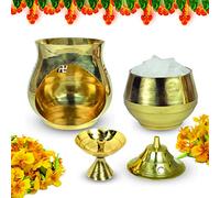 Reiki Crystal Products Vastu/Feng Shui Brass Aroma Incense Burner Camphor Lamp/Kapur Lamp/Magic Lamp/Oil Burner/Oil Diffuser