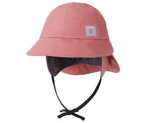 Reima Chapeau de pluie Rainy pour enfants - Chapeau de pluie imperméable pour enfants avec cache-oreilles, protection du cou, coutures soudées, détails réfléchissants, lavable en machine, Rose Blush