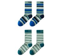 Reima - Kid's Parit Stripe Socks - Chaussettes en laine mérinos - EU 38-41 - stone green