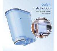 Reimol Pack de 6 filtres à eau pour cafetière compatible avec Philips AquaClean, filtre pour machine à expresso 3200, adapté aux cafetières automatiques, filtre anti-calcaire dédié (CA6903) Bleu