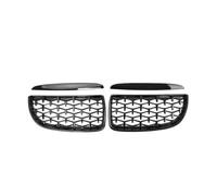 Rein Grille Pour BMW Série 3 E90 E91 2005-2008 330i 335i Grilles Pare-chocs Avant Calandre Avant Double Barre(Diamond-Glossy Black)