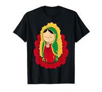 Reina de la Hispanidad, Virgen de Tepeyac Cartoon Our Lady T-Shirt