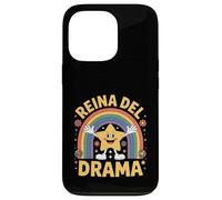 Reina Del Drama Divertida y Sarcástica avec Mucha Actitud Coque pour iPhone 13 Pro