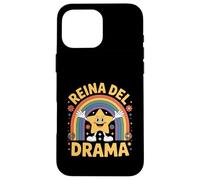Reina Del Drama Divertida y Sarcástica avec Mucha Actitud Coque pour iPhone 16 Pro Max