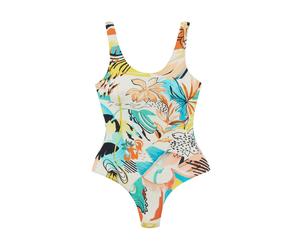 Reina Olga, Femme, Maillots de bain, Multicolore, Taille: 40 FR Maillot de Bain Une Pièce Fleurs Tropicales