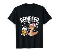Reinbeer Renne Buvant la Joie de Noël T-Shirt Graphique avec Valeur