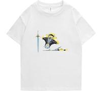 Reincarnated as a Sword T-Shirt Sports Tee Summer Shirt Casual Tops Loose T-Shirt Fran Cosplay Short-Sleeved Shirt Unisex Manches Courtes(Medium)