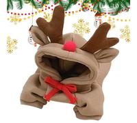 Reindeer Dog Costume, Funny Pet Elk Outfit, Winter Warm Dog Jumpsuit, Holiday Pet Cosplay Dress, Cold Weather Dog Sweatshirt, petit chien Holiday Costume, Cute Reindeer Pet Apparel for Christmas