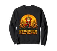 Reindeer Flow Master Yoga Père Noël Vacances Sweatshirt