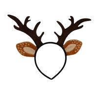 Reindeer Headband Adulte, Christmas Accessories Boppers Hats, Cute Réalistic Cerf Antlers Headband, Christmas Headband 2025, Animal Ears Headband For Annual Holiday Photoshoot