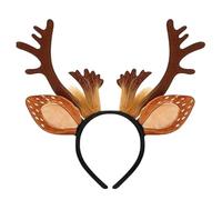 Reindeer Headband Adulte, Christmas Accessories Boppers Hats, Cute Réalistic Cerf Antlers Headband, Christmas Headband 2025, Animal Ears Headband For Annual Holiday Photoshoot