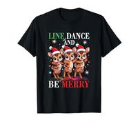 Reindeer Line Danse et Be s Joyeux Noël T-Shirt