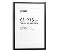 Reinders Posters BV Cadre pour poster avec vitre en verre acrylique incassable grand format 61 x 91,5 cm 61 x 91,5 cm Noir/bois