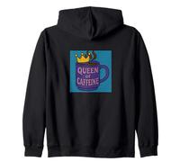 Reine de caféine Amant de café Reines Illustration Sweat à Capuche